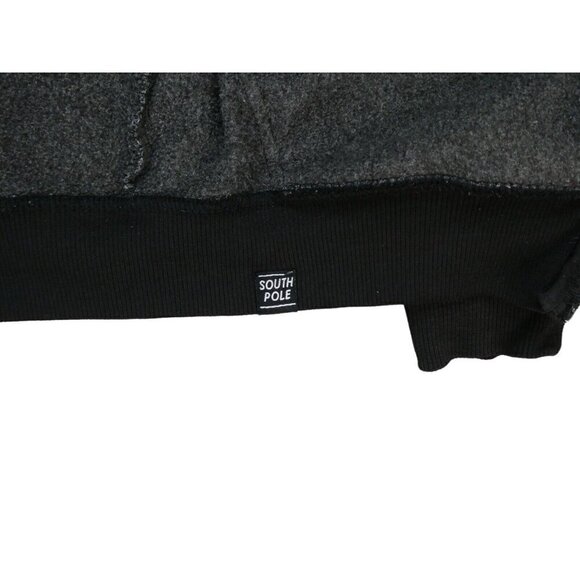 Southpole‎ Hoodie Womens Size M Y2K Hooded Sweatshirt Full Zip Patch Logo - Picture 7 of 12